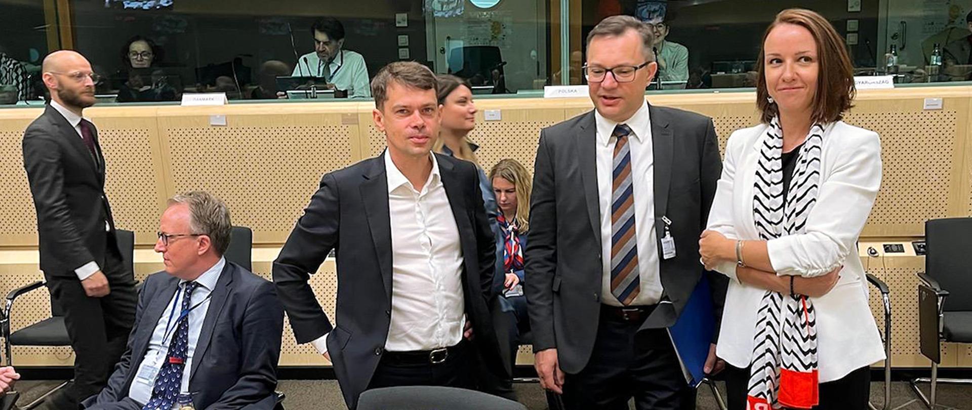 Sekretarz stanu Michał Kołodziejczak podczas posiedzenia Rady AGRIFISH