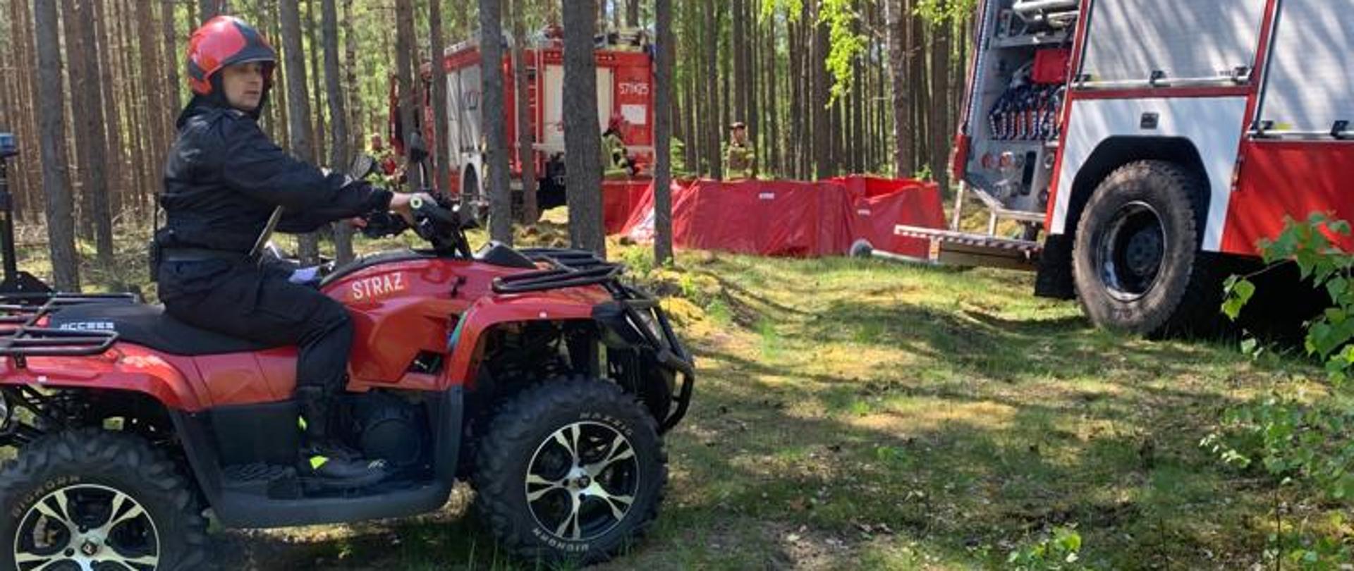 Ćwiczenia na terenach leśnych Nadleśnictwa Wałcz