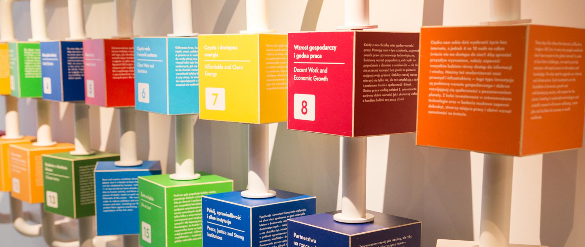 Klocki z 17 celami zrównoważonego rozwoju