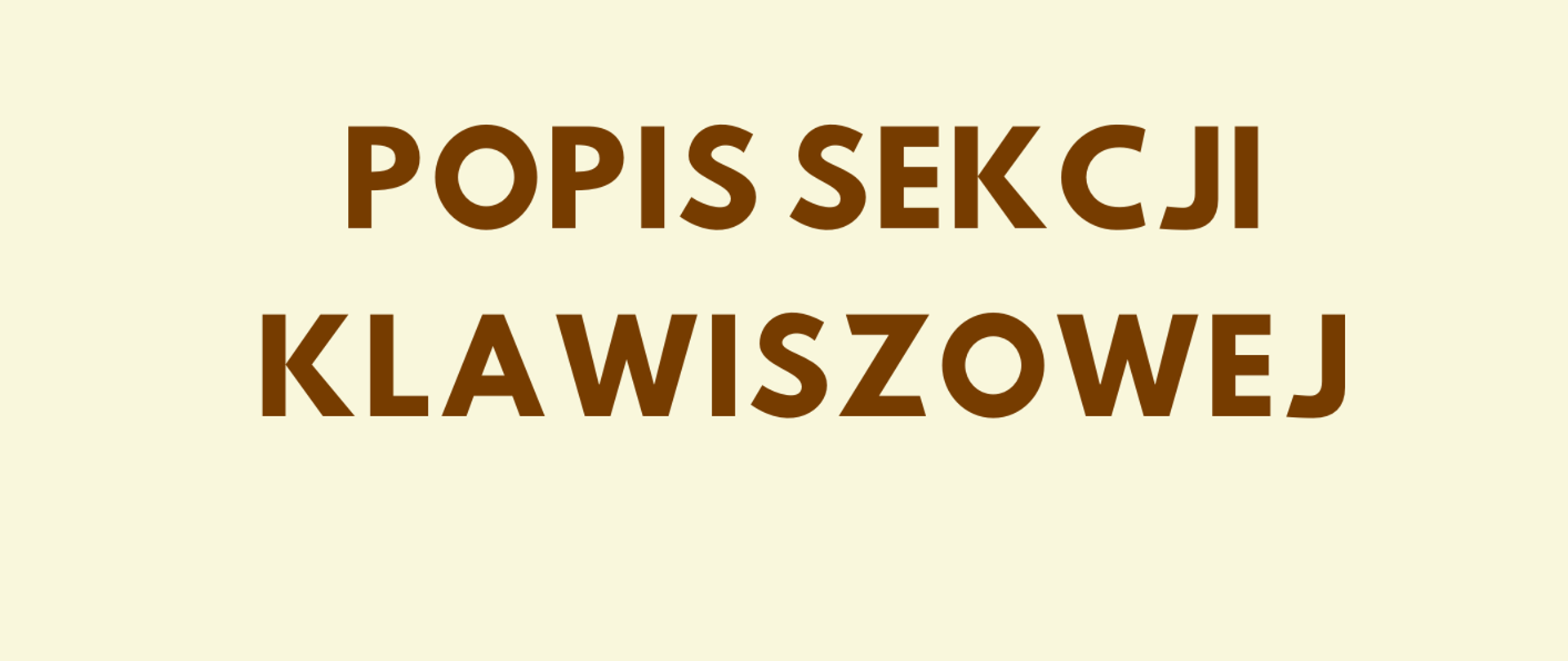 popis sekcji klawiszowej