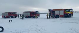 Ćwiczenia PSP i OSP na lotnisku Kruszyn