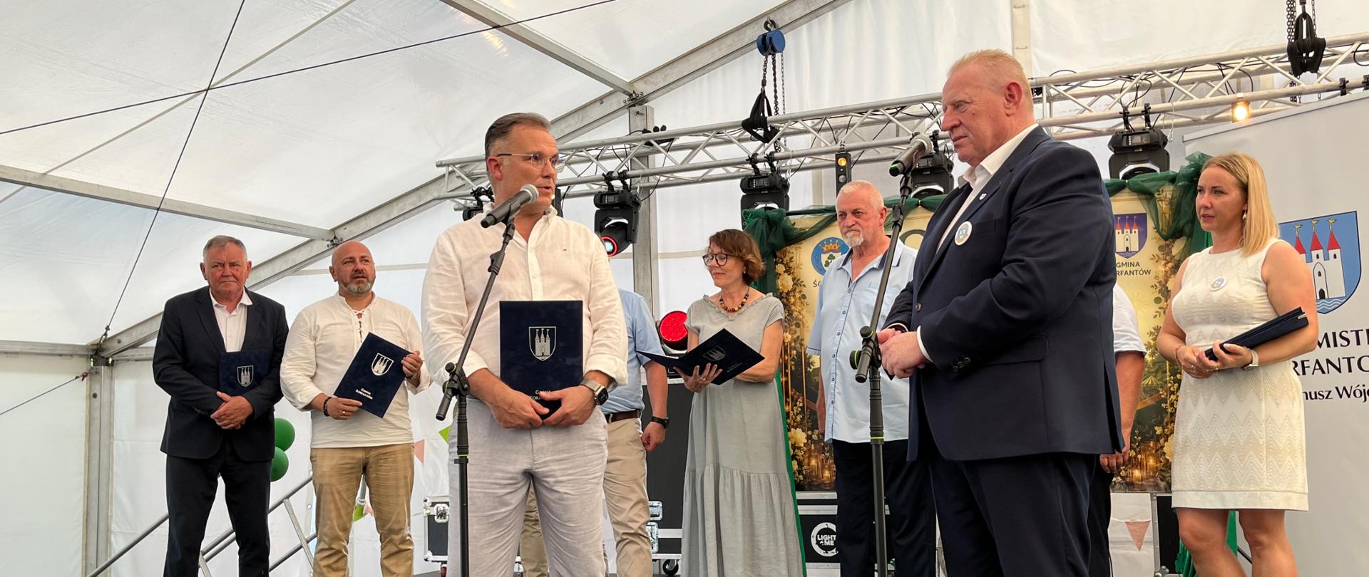 Jacek Drabiński – Zastępca Dyrektora RZGW we Wrocławiu ds. Ochrony Przed Powodzią i Suszą – na uroczystości podpisania listu intencyjnego.