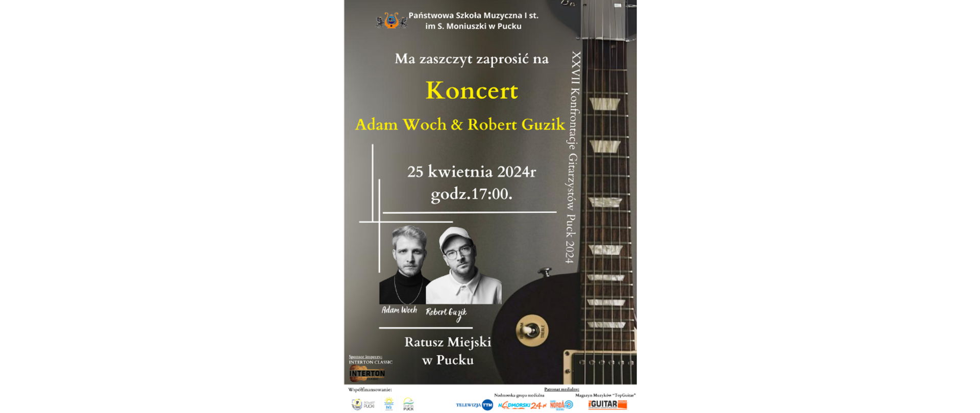 XXII Konfrontacje Gitarzystów Puck 2024 plakat