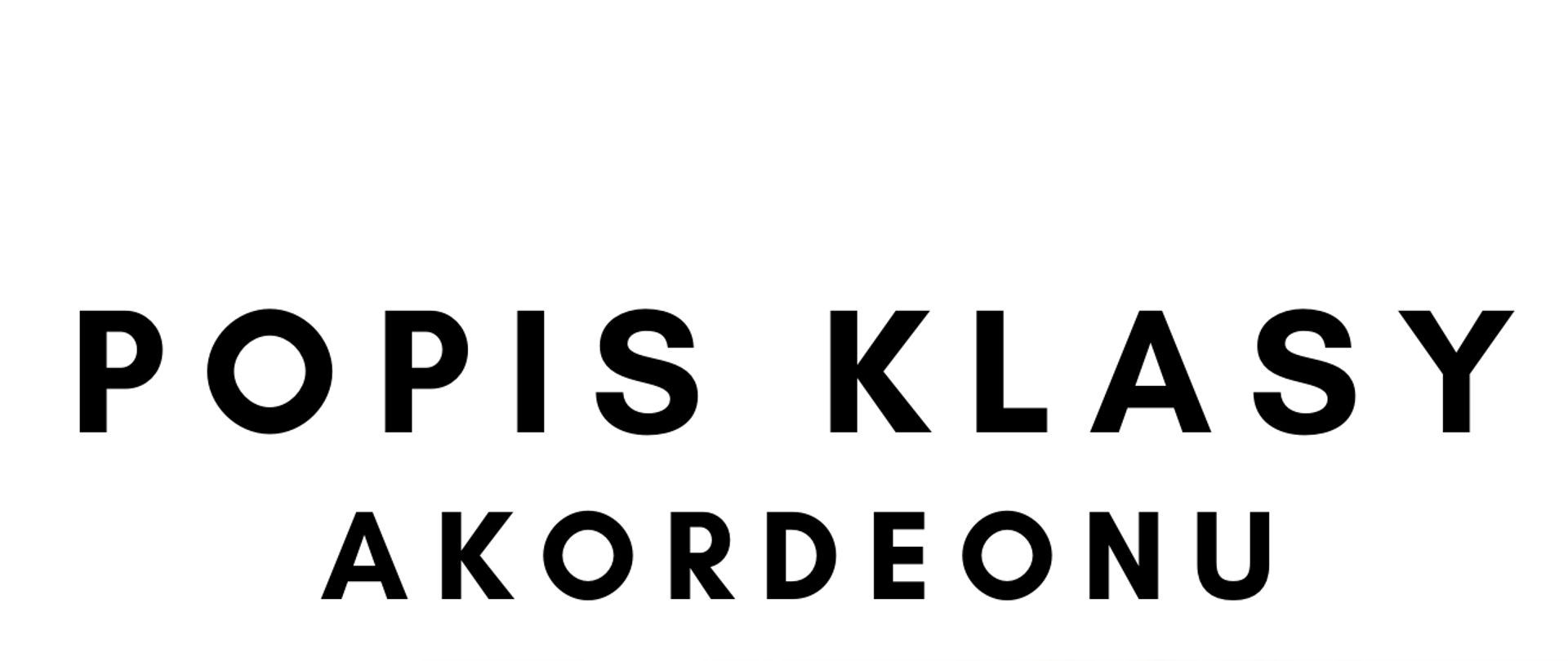 Akordeon guzikowy na białym tle. Napisy w kolorze czerwonym i niebieskim