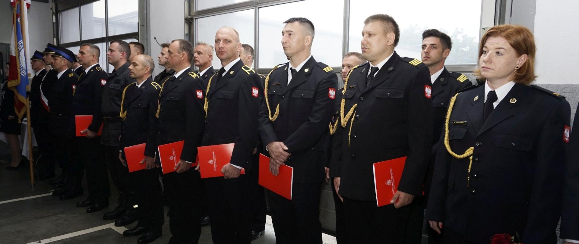 Strażacy podczas obchodów Powiatowego Dnia Strażaka