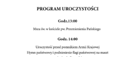Zaproszenie na obchody 83. rocznicy utworzenia Polskiego Państwa Podziemnego