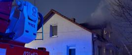 Pożar budynku mieszkalnego w miejscowości Bełzów - powiat kazimierski