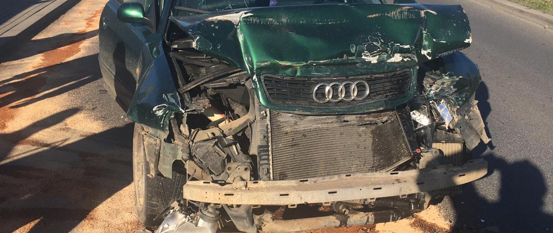 Zdarzenie drogowe ul. Mleczarska