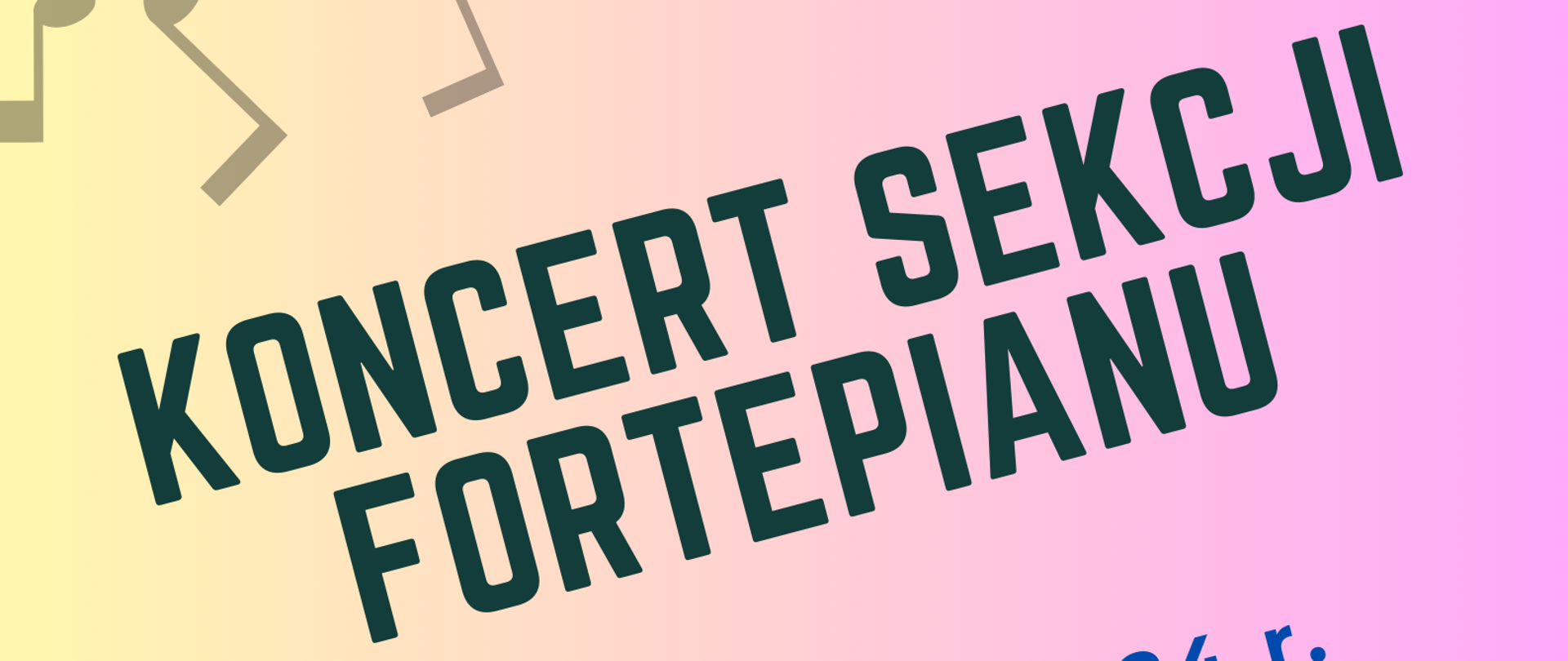 koncert sekcji fortepianu