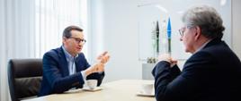 Spotkanie premiera Mateusza Morawieckiego z unijnym komisarzem ds. rynku wewnętrznego Thierrym Bretonem.