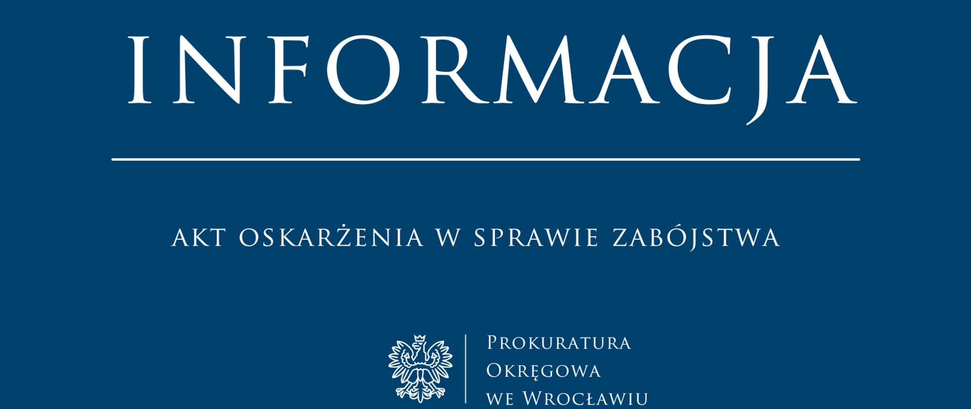 Akt oskarżenia w sprawie zabójstwa. 