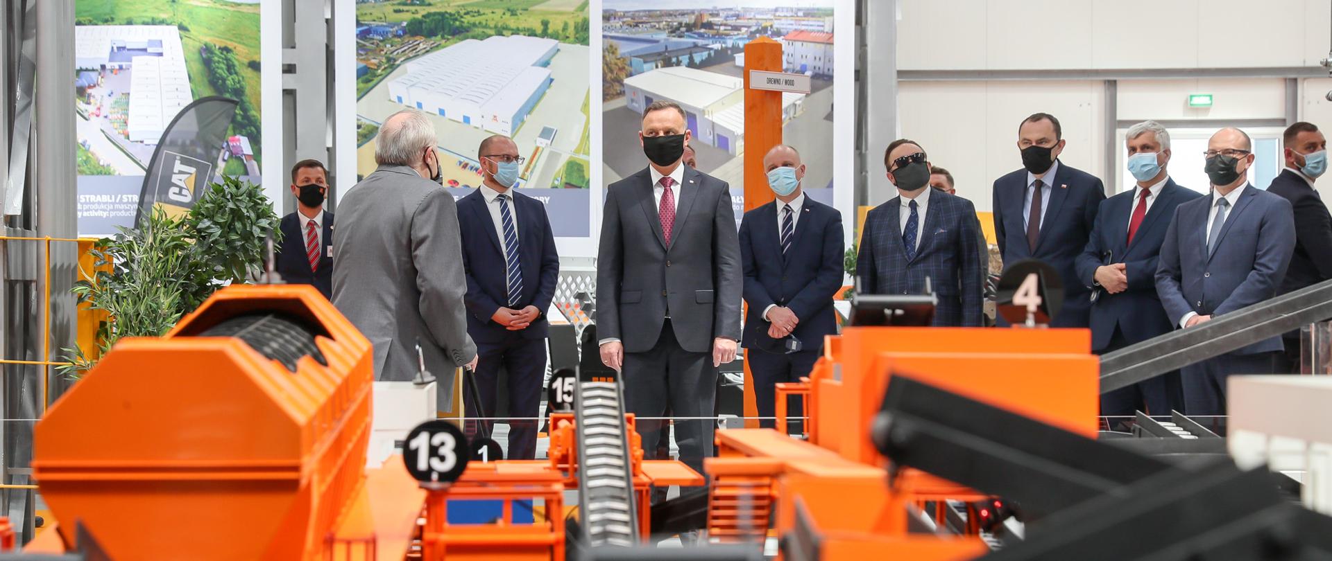 Prezydent Duda odwiedził fabrykę PRONAR w Siemiatyczach