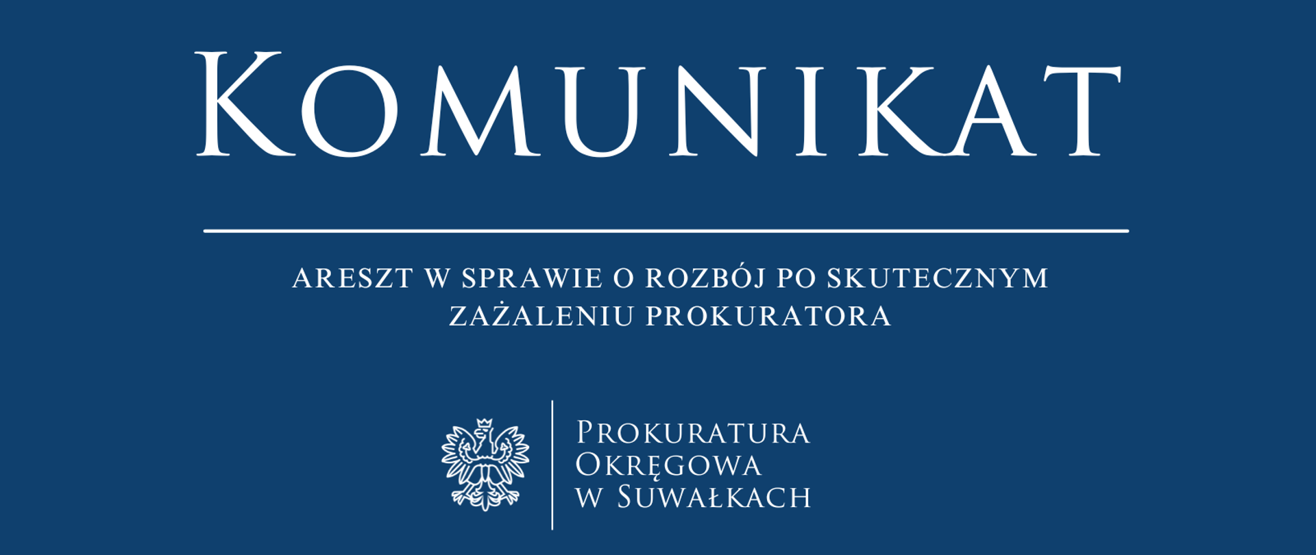 Areszt w sprawie o rozbój po skutecznym zażaleniu prokuratora