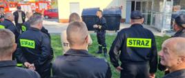 Strażacy OSP podczas ćwiczeń z instalacjami PV