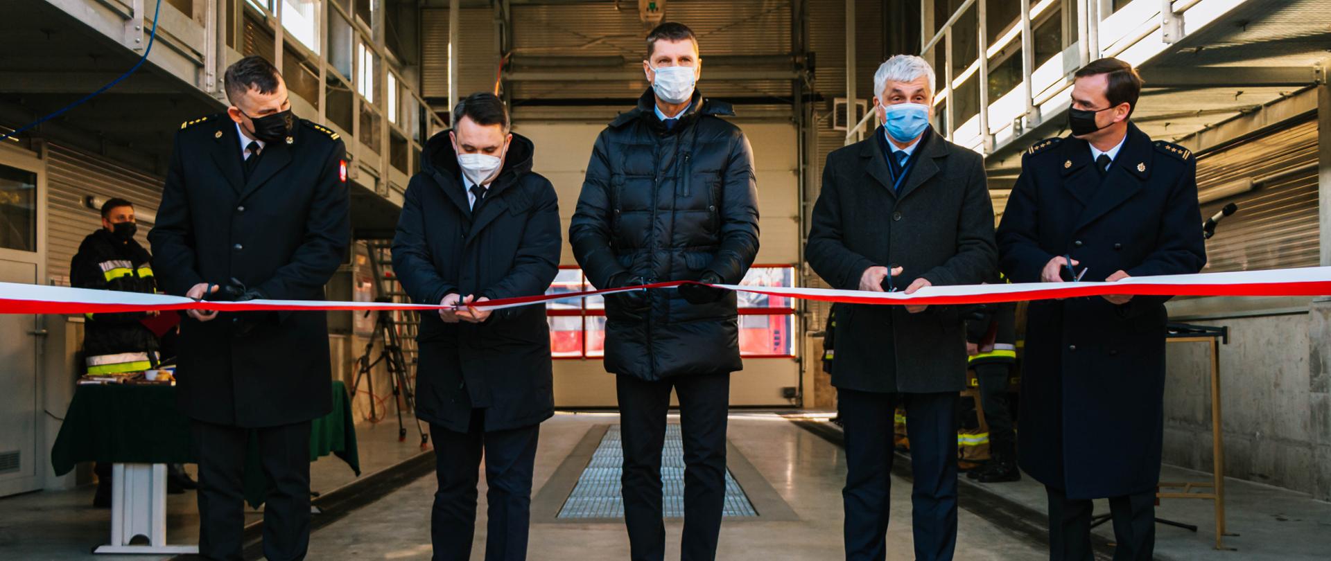 Uroczyste otwarcie myjni przejazdowej na samochody pożarnicze Jednostki Ratowniczo-Gaśniczej Nr 1 Komendy Miejskiej PSP w Białymstoku