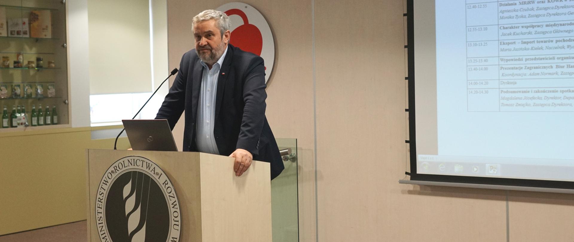 Minister J.K. Ardanowski podczas spotkania z przedstawicielami ZBH