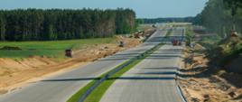 Prace na budowie S61 Kolno - Stawiski
