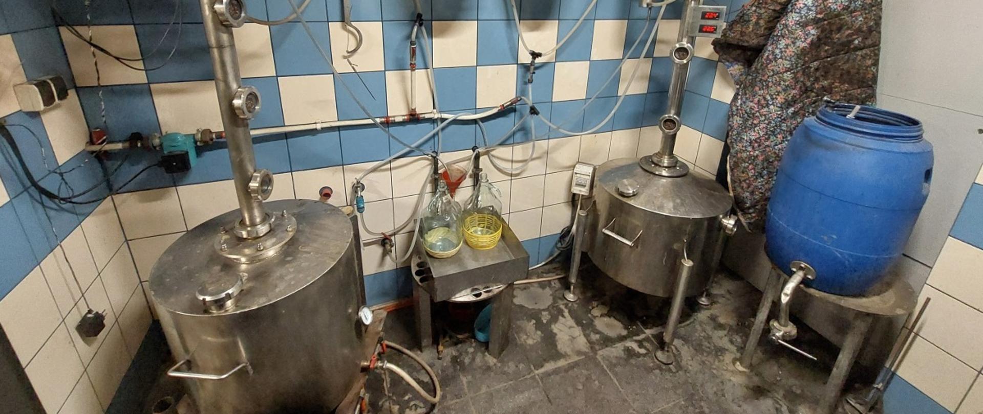 aparatura do nielegalnej produkcji alkoholu 