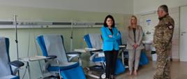 zdjęcie z wizyty wiceminister zdrowia Katarzyny Kacperczyk w Wojskowym Instytucie Medycyny Lotniczej