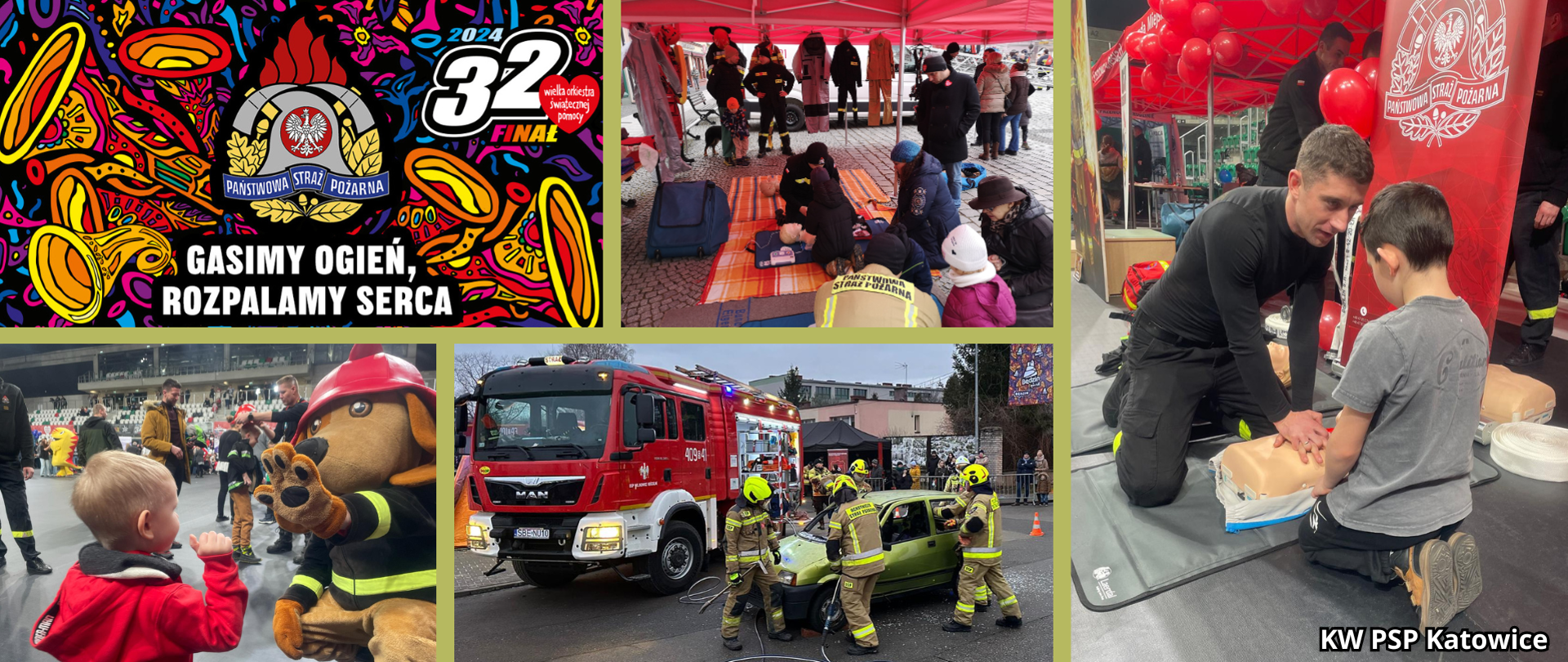 Śląscy strażacy włączyli się do 32. Finału Wielkiej Orkiestry Świątecznej Pomocy