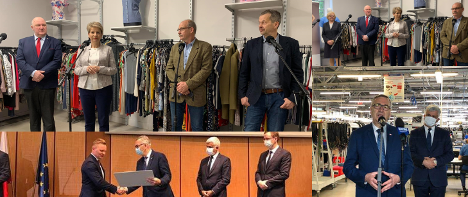 Kolaż zdjęć z wizyt w regionach