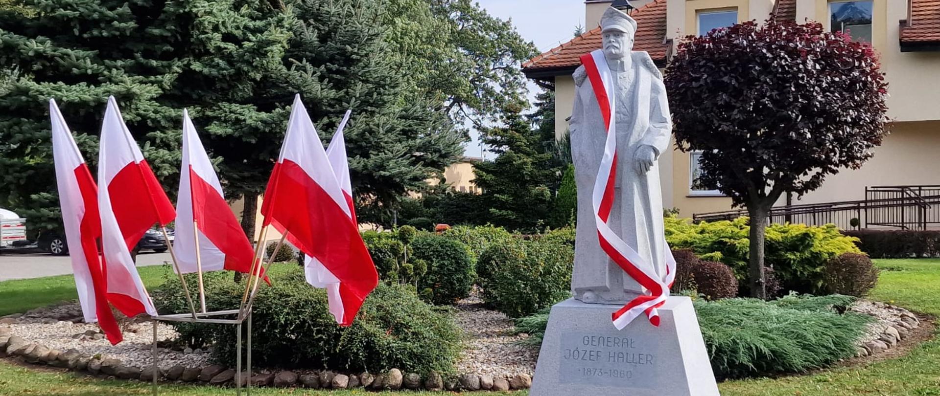 Odsłonięcie pomnika upamiętniającego żołnierzy Błękitnej Armii generała Hallera we wsi Kąkolewo w pow. Leszczyńskim