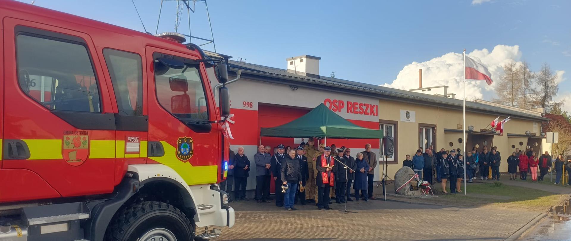 Przekazanie samochodu i otwarcie strażnicy OSP Reszki