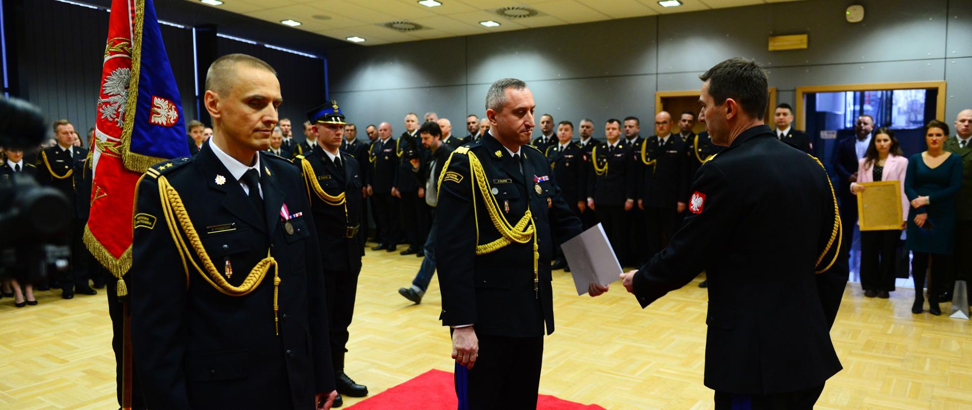 Uroczystość zdania i przyjęcia obowiązków na stanowisku Małopolskiego Komendanta Wojewódzkiego Państwowej Straży Pożarnej