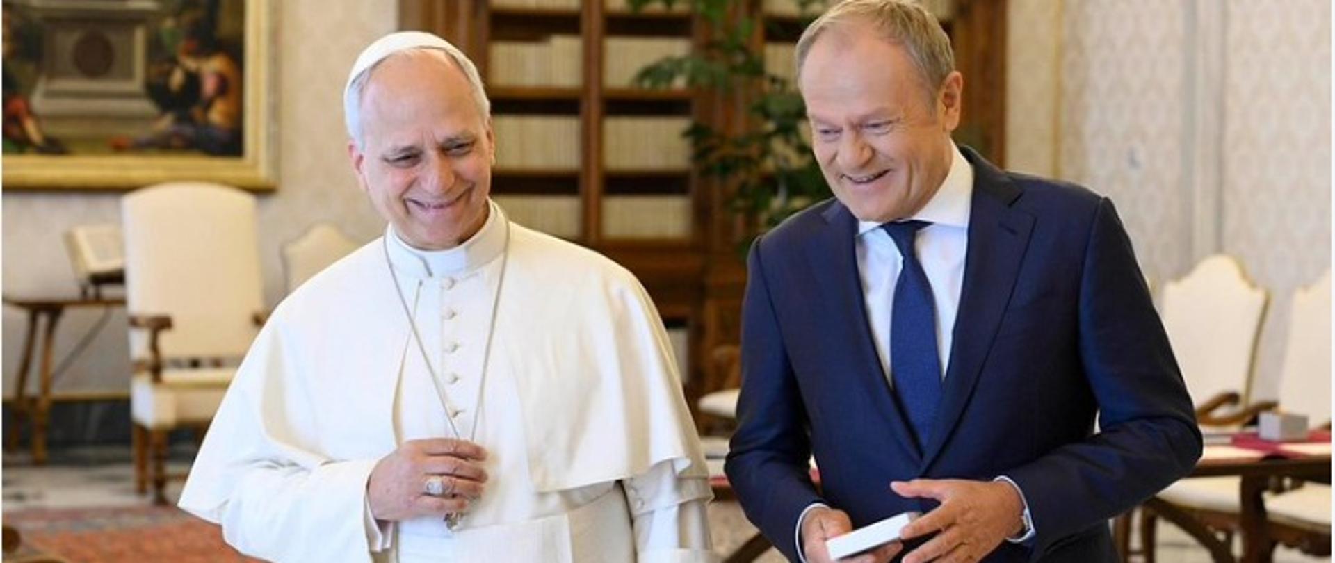 Papież Leon XIV i Premier Donald Tusk