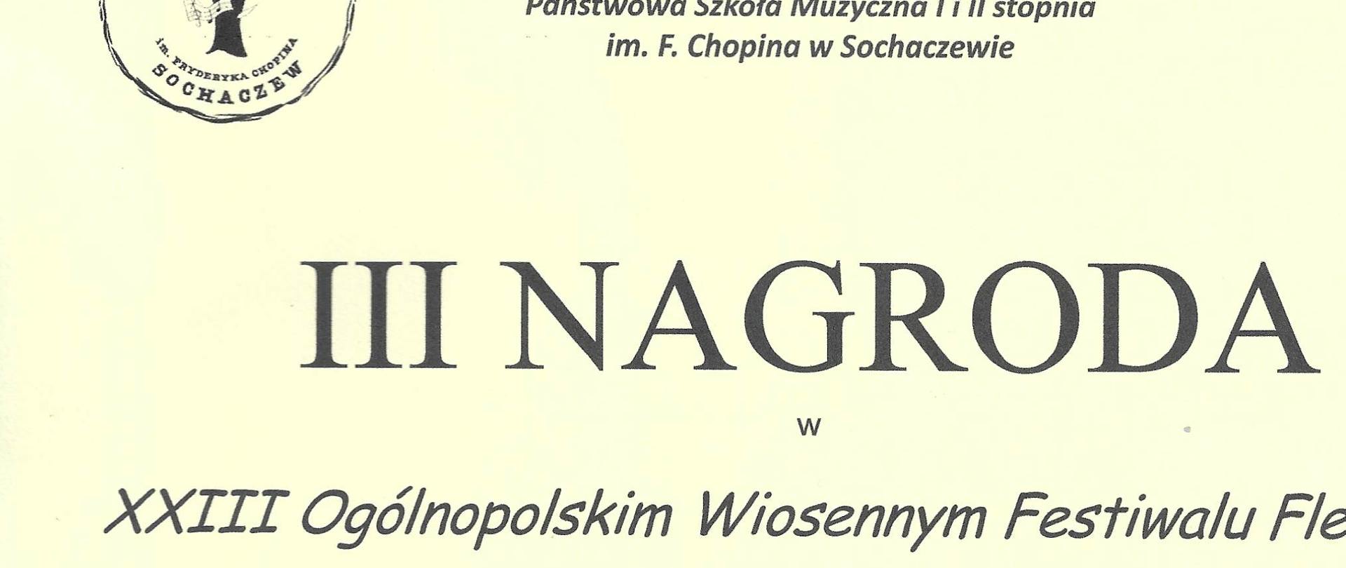 baner - fragment dyplomu uczestnika