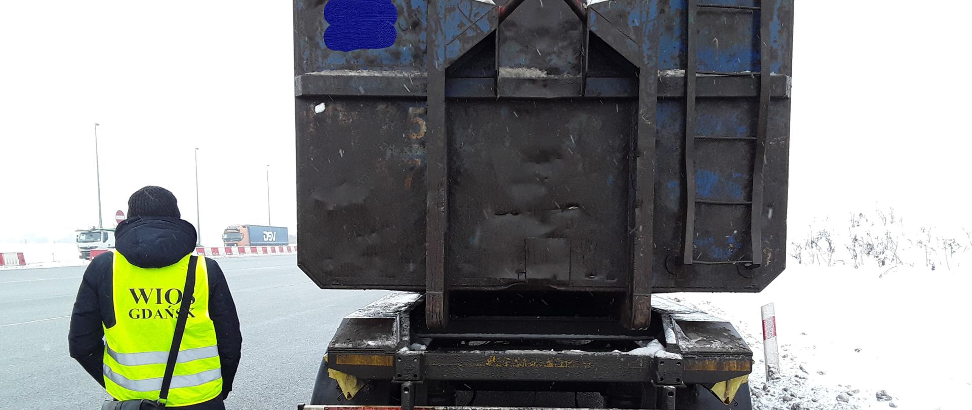 Pojazd zatrzymany w celu kontroli.