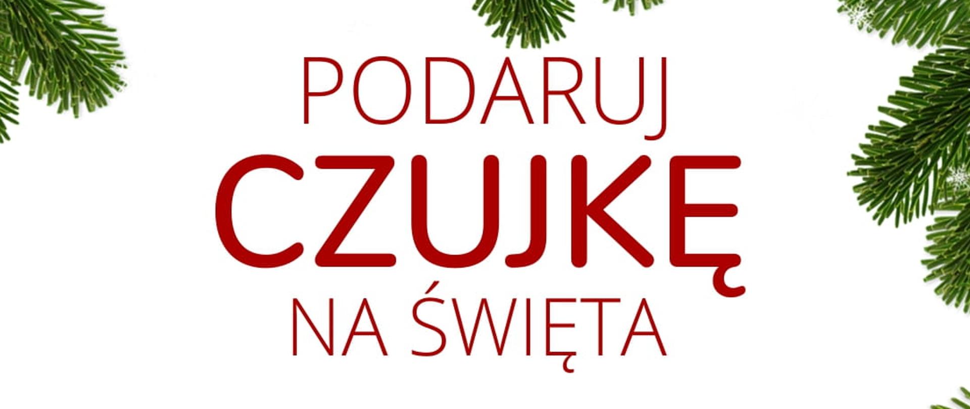 Zdjęcie przedstawia plakat kampanii Podaruj czujkę na Święta