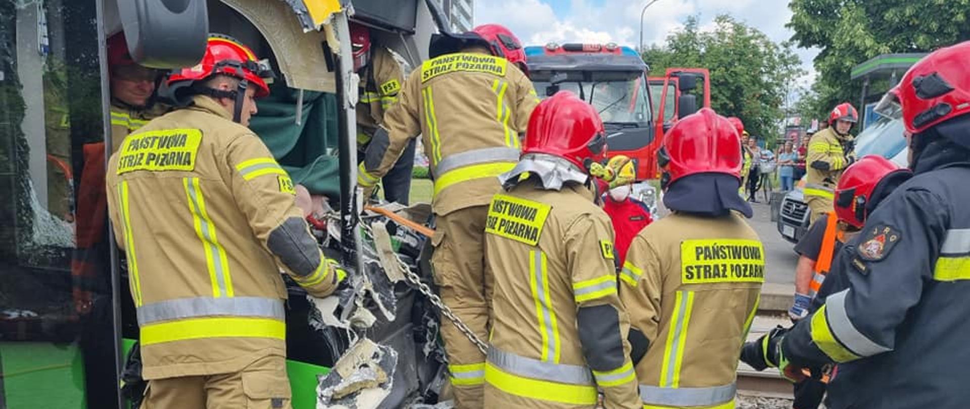 Zderzenie dwóch tramwajów