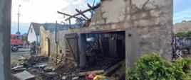 POŻAR BUDYNKU GOSPODARCZEGO W PĘCKOWIE