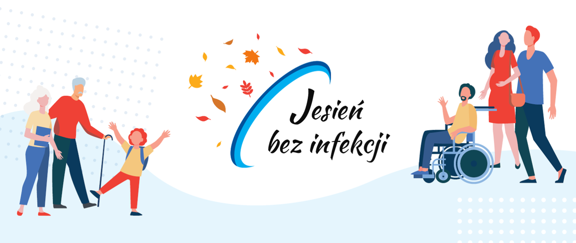 Grafika Głównego Inspektoratu Sanitarnego dotycząca kampanii "Jesień bez infekcji"