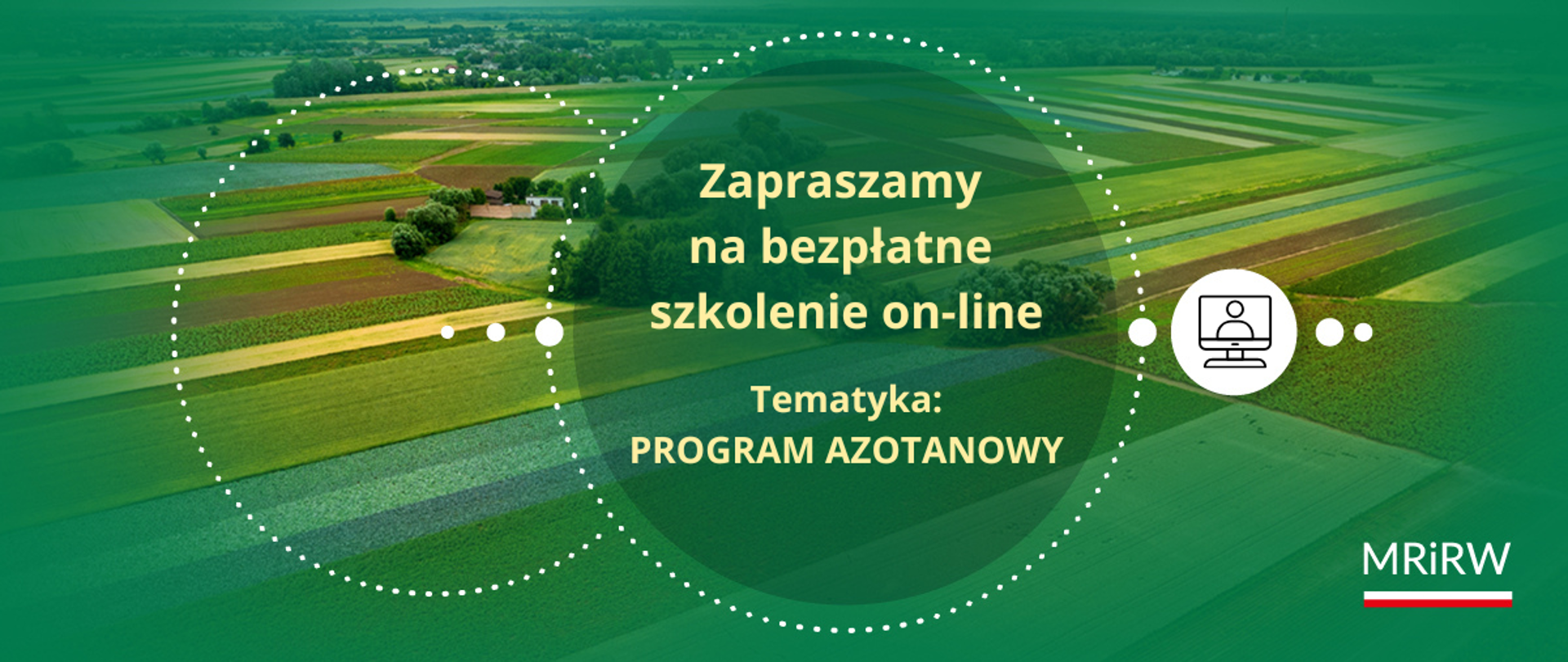 pola uprawne widziane z lotu ptaka