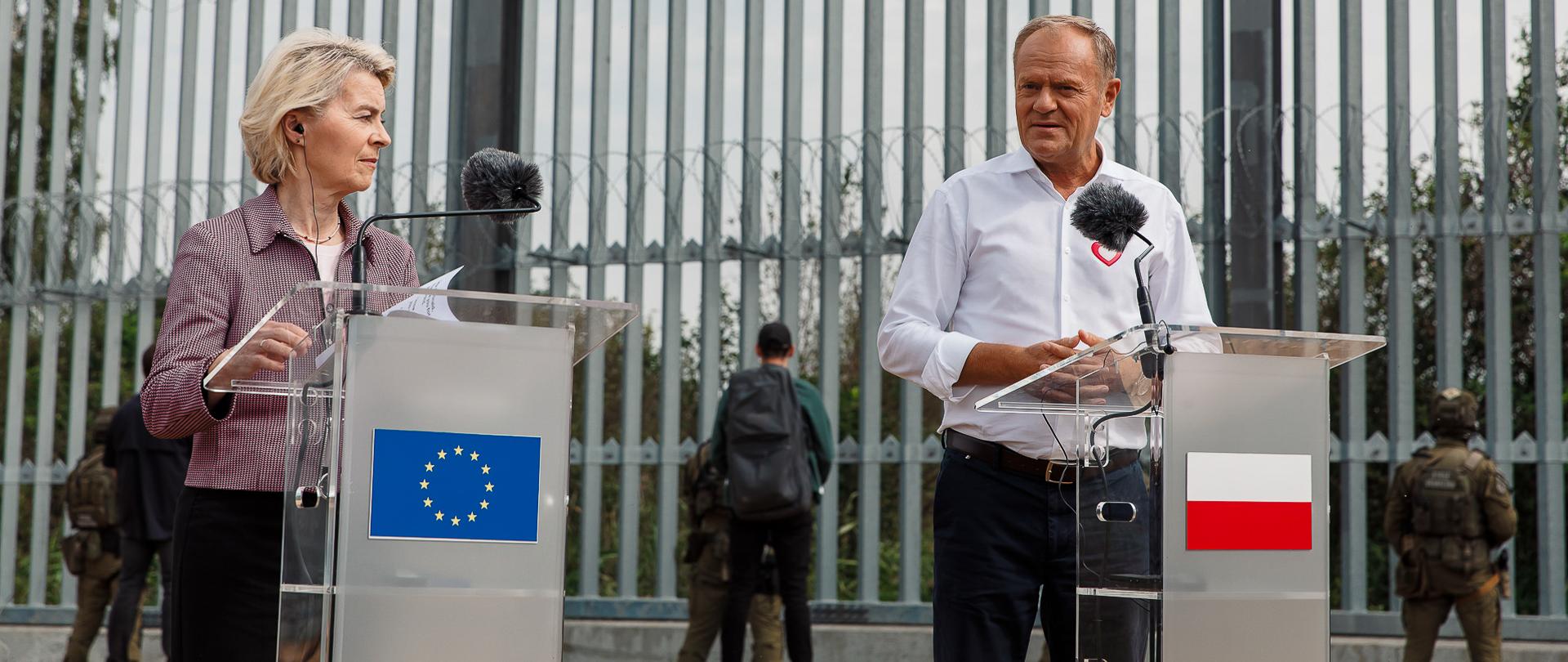 Prime minister Donald Tusk and the president of the European Commission Ursula von der Leyen have visited Krynki (Podlaskie voivodeship), the Polish-Belarussian border, on Sunday (August 31). Security and defence, including protection of the EU eastern border were the main topics.
