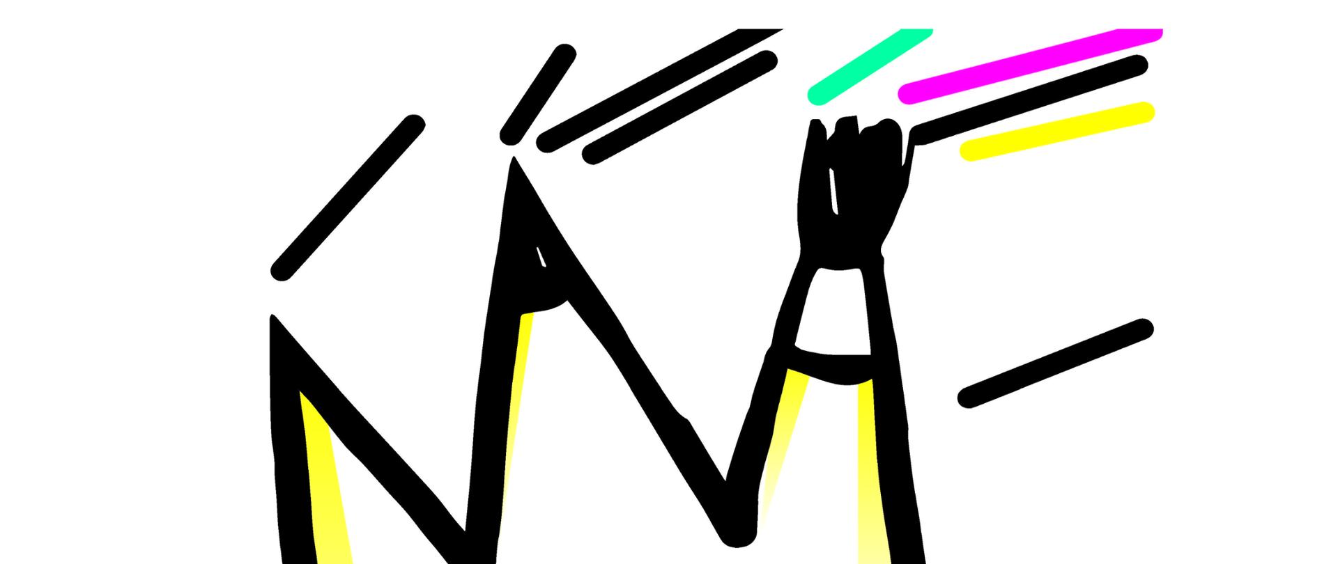 Plakat przedstawiający koronę z pędzlem i ołówkiem, na dole napisy informujące o wydarzeniu