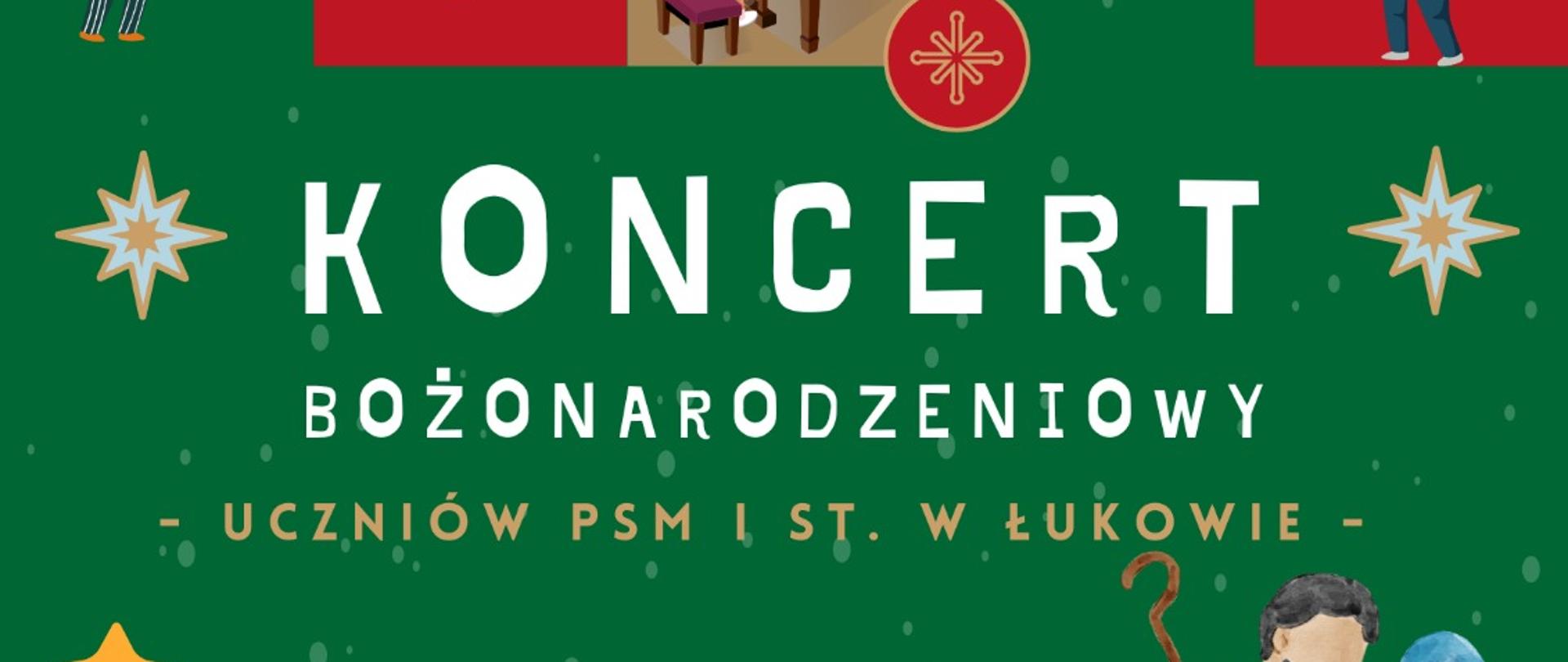 Plakat z informacjami o koncercie