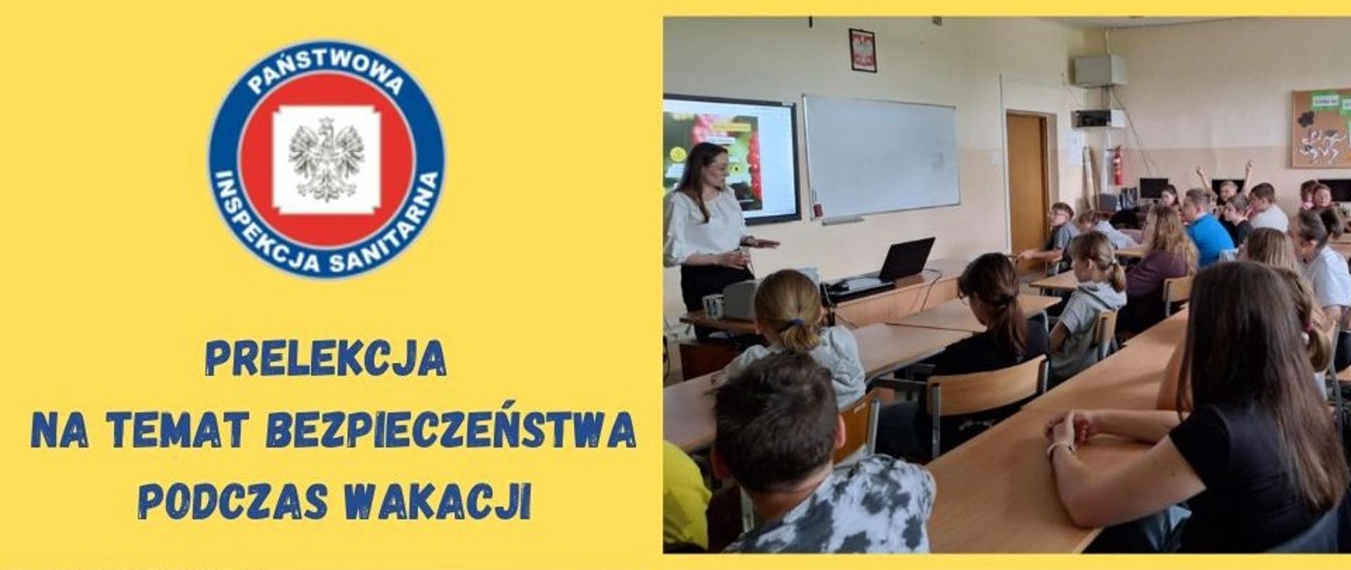 Prelekcja na temat bezpieczeństwa podczas wakacji