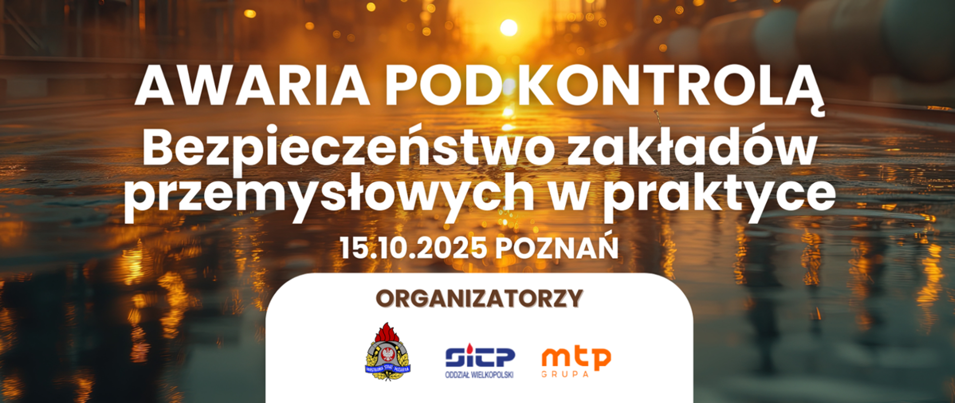 Baner informacyjny "AWARIA POD KONTROLĄ"