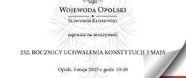 Zaproszenie na uroczystość 3 maja