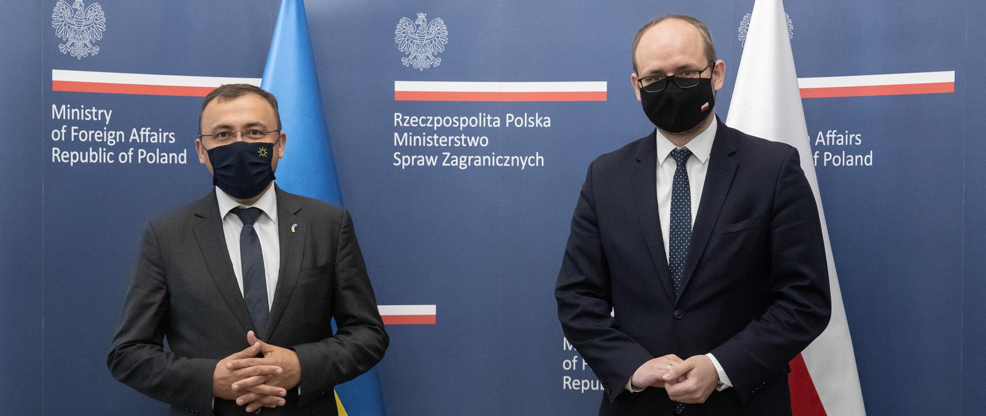 2021.05.20 Warszawa . Minister Marcin Przydacz . Spotkanie z wiceminister Ukraina .Fot. Tymon Markowski / MSZ