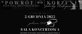 Recital mistrzowski Yehuda Prokopowicz 02.12.2025 godz.19.00 zdjęcie Yehudy