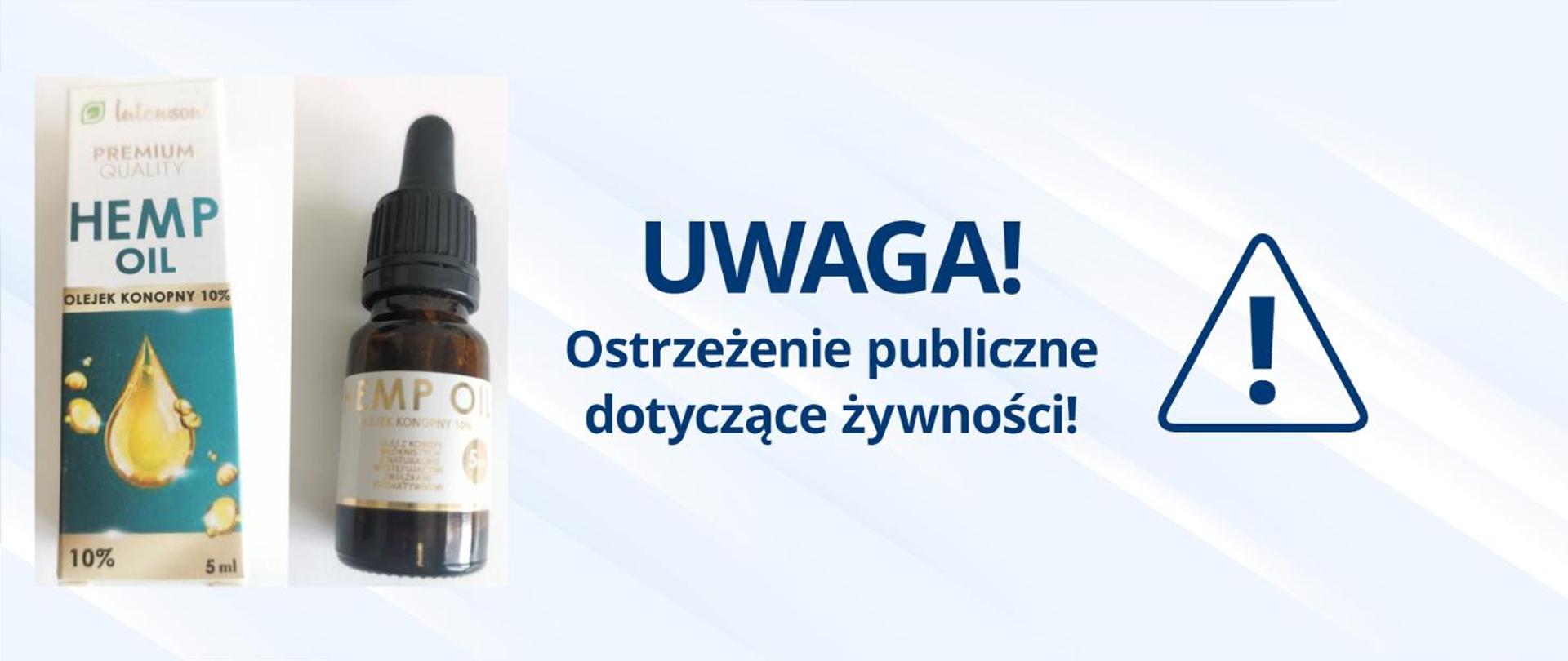 Ostrzeżenie - olejek