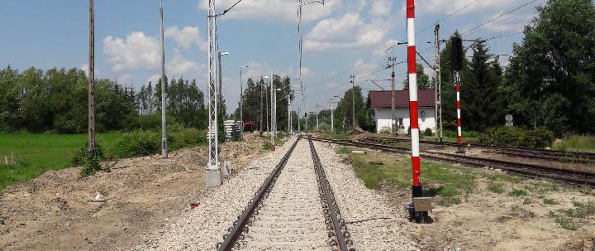 Nowe tory między Skawiną a Suchą Beskidzką (fot. PKP PLK)