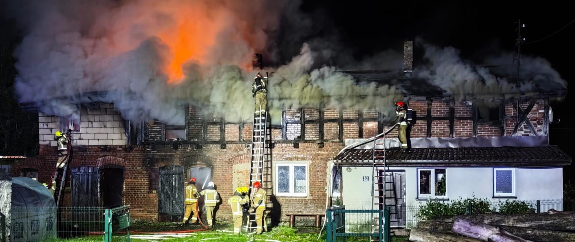 Działania gaśnicze.