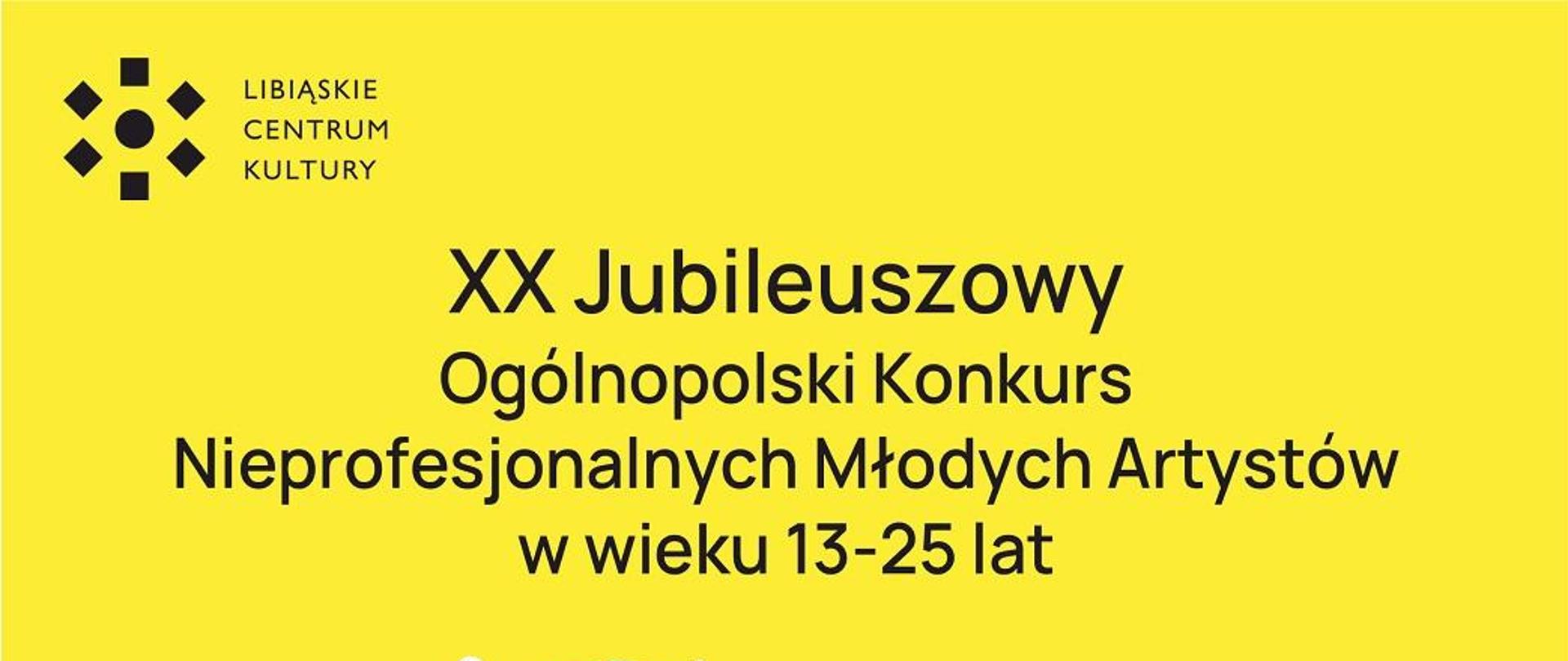 Plakat konkursu z informacjami organizatora