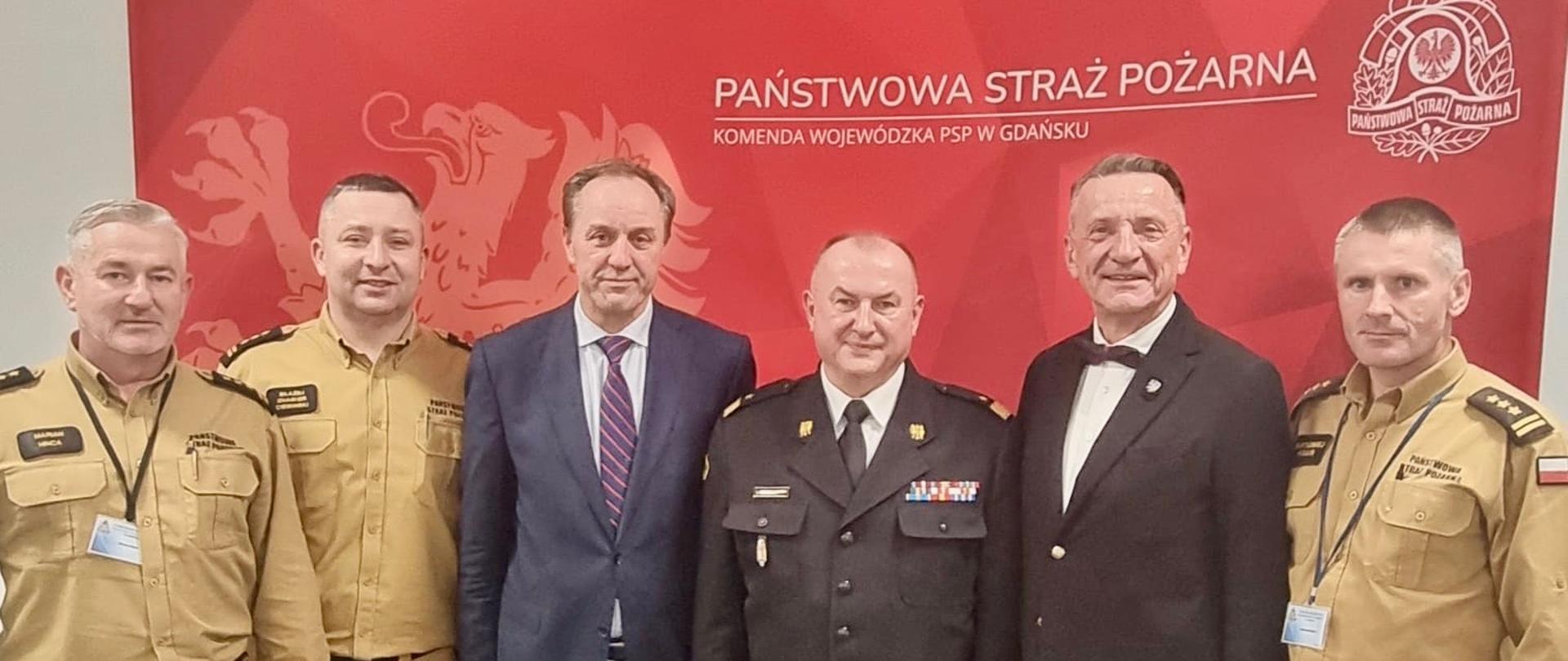 Wizyta Marszałka Województwa Pomorskiego Mieczysława Struka i Wicemarszałka Województwa Pomorskiego Leszka Bonnę oraz Dyrektora Departamentu Krzysztofa Pałkowskiego w Komendzie Wojewódzkiej PSP w Gdańsku