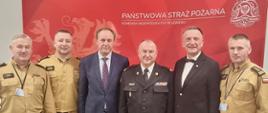 Wizyta Marszałka Województwa Pomorskiego Mieczysława Struka i Wicemarszałka Województwa Pomorskiego Leszka Bonnę oraz Dyrektora Departamentu Krzysztofa Pałkowskiego w Komendzie Wojewódzkiej PSP w Gdańsku